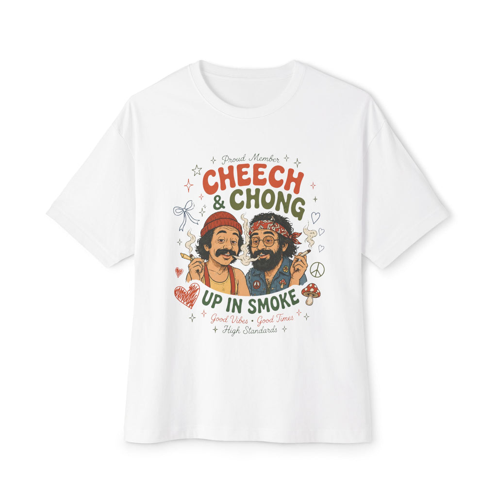 Vintage Stoner Graphic Tee — "Up in Smoke" Retro Comedy Design