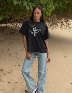 Do You Believe in Jesus Heavyweight Tee