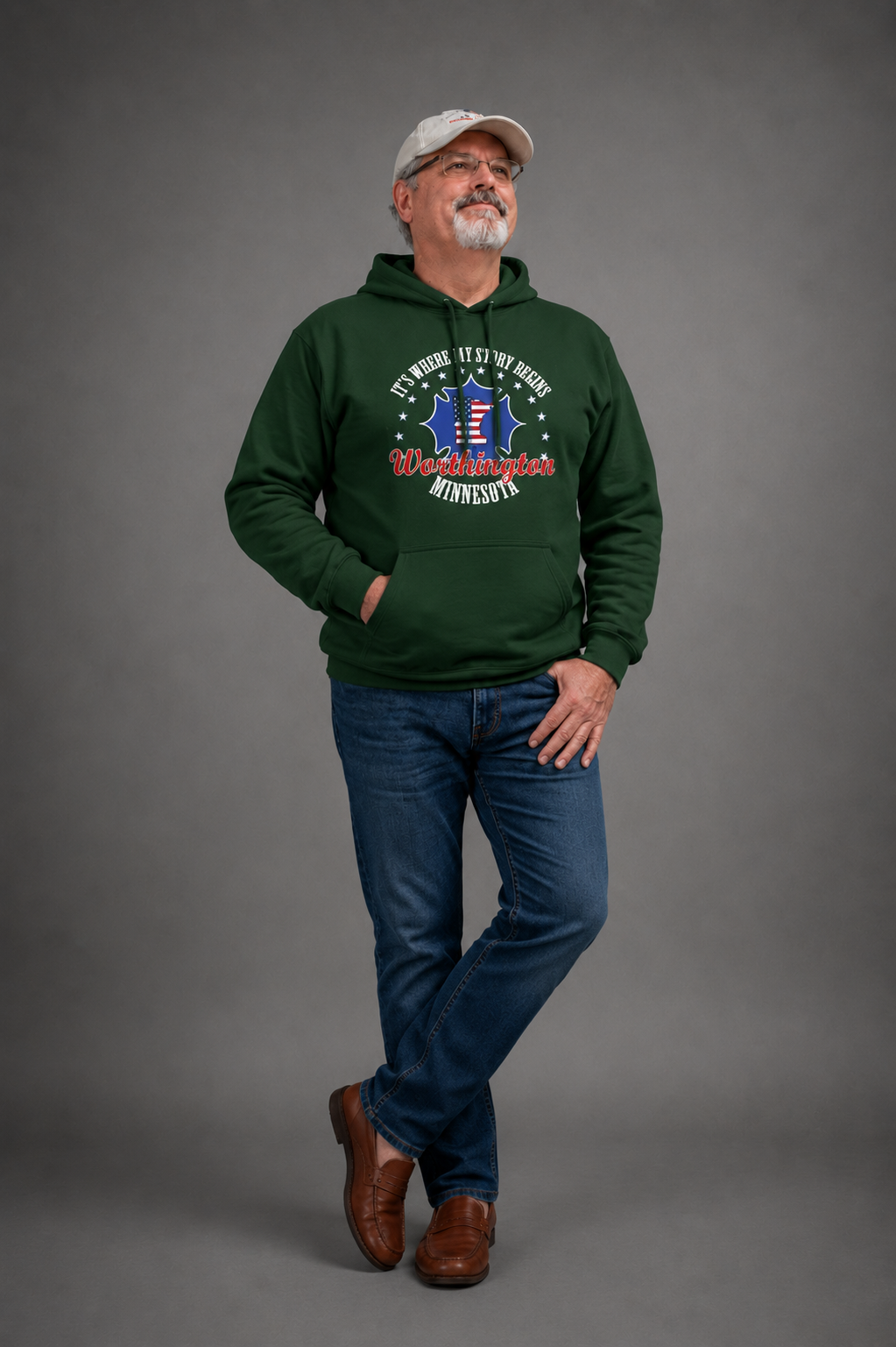 Minnesota Woodworkers Hoodie — "If It Weren't For My First Hobby" Patriotic Carpenter Sweatshirt
