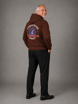 Minnesota Woodworkers Hoodie — "If It Weren't For My First Hobby" Patriotic Carpenter Sweatshirt