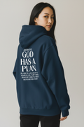 Religious Hoodie — "God Has a Plan" Jeremiah 29:11 Cross Pullover